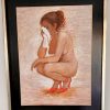 Mechtild, Framed oil painting